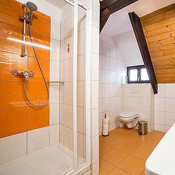 Koupelna apartmánu č. 1, Pension Galko - ubytování Český Krumlov, foto: Lubor Mrázek